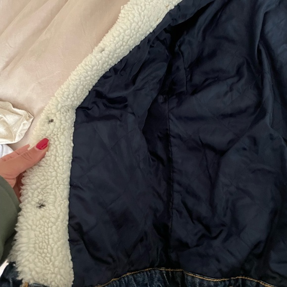 Levi’s jacket/ ex-boyfriend Sherpa trucker-blue - Picture 3 of 5